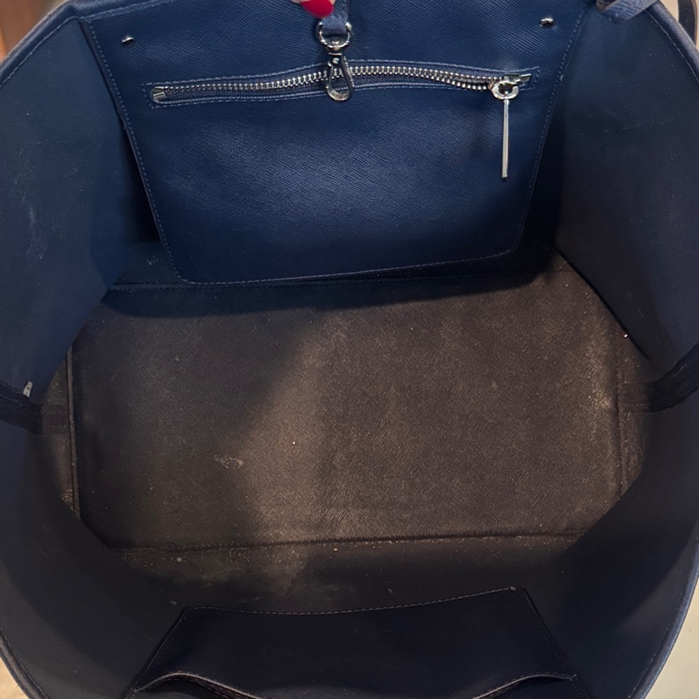 Michael Kors Striped Navy and White Tote - Picture 2 of 4